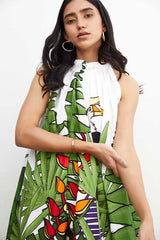 Modestt - Garden print pleated long dress