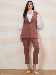 athena immutable v neck sleeveless slim fit blazer with trousers 1