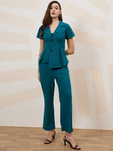 athena immutable shawl collar short sleeve blazer and trouser co ords