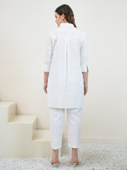 embroidered shirt with trouser co ords