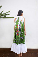 Modestt - Garden print pleated long dress