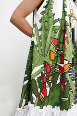 Modestt - Garden print pleated long dress