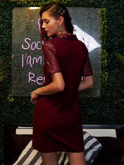 athena women embellished polyester bodycon mini dress 1