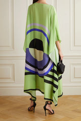 Modestt - Green Silk Blend Kaftan