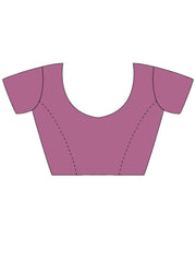 Women's Organza Mauve Embellished Designer Saree With Blouse Piece