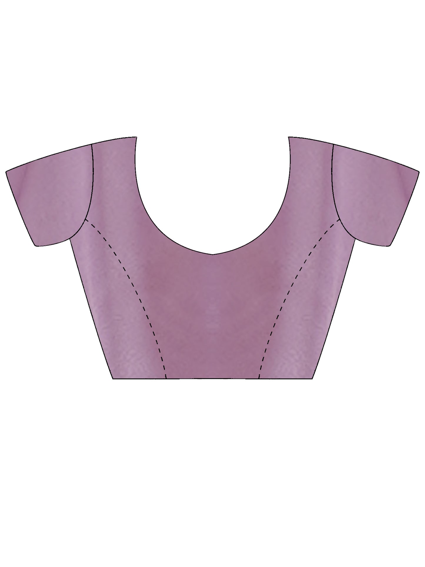 Women's Satin Lavender Solid Designer Saree With Blouse Piece