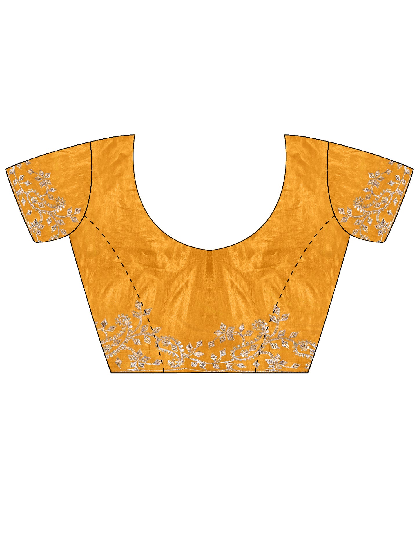Women's Dola Silk Mustard Embellished Designer Saree With Blouse Piece