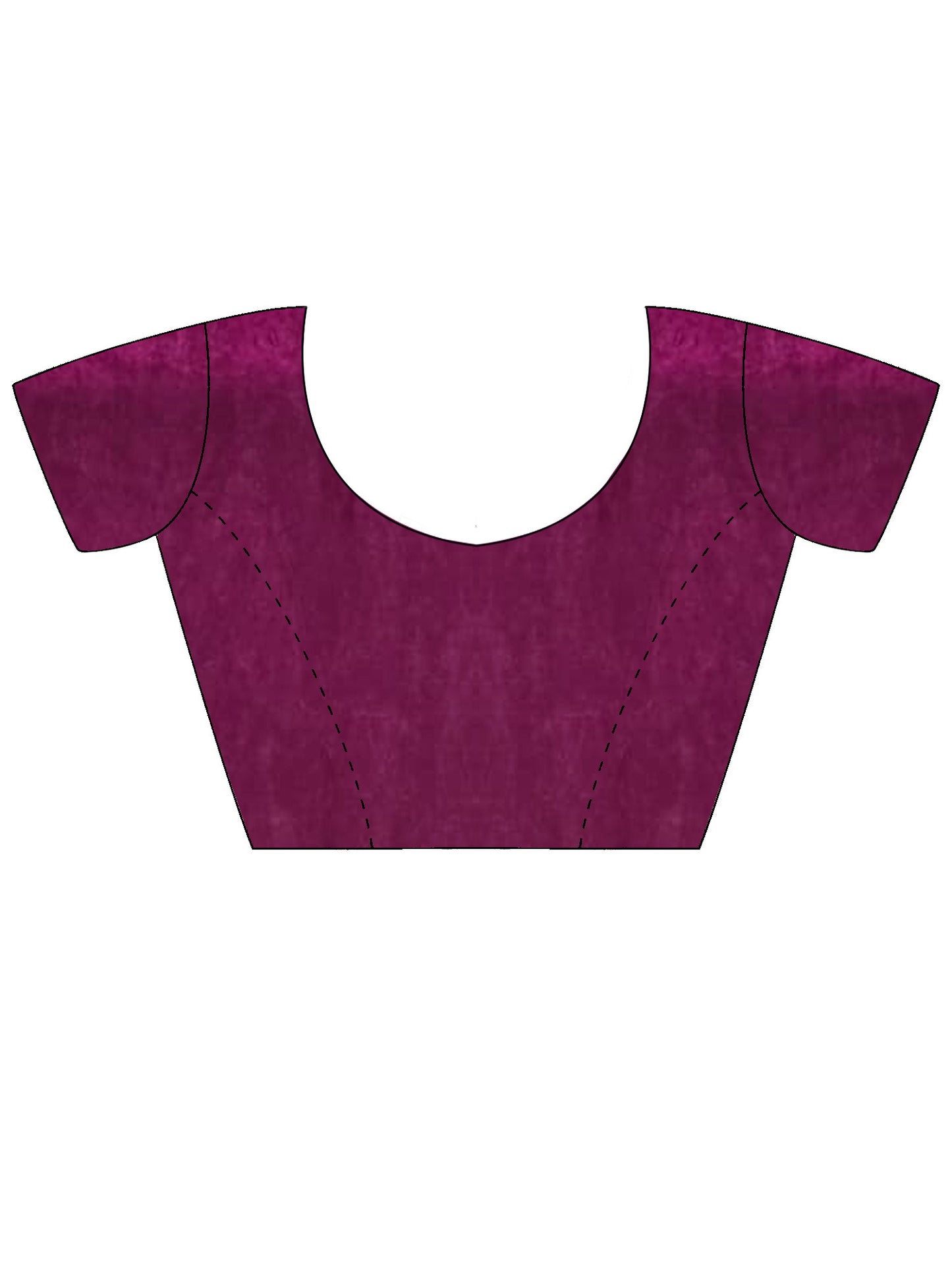 Women's Satin Magenta Embellished Designer Saree With Blouse Piece