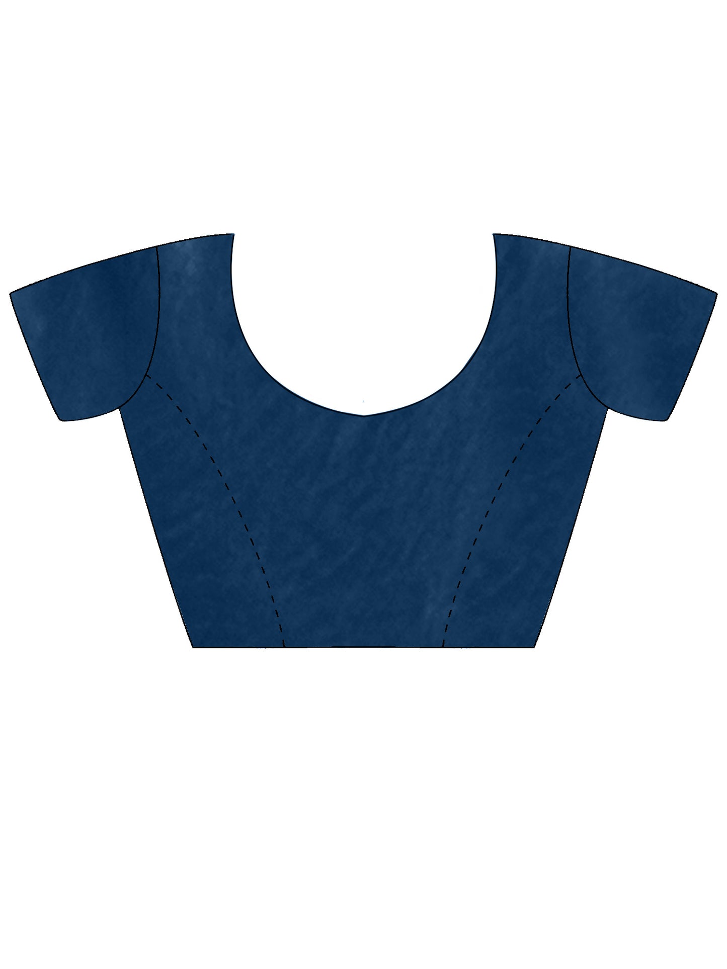 Women's Satin Blue Embellished Designer Saree With Blouse Piece