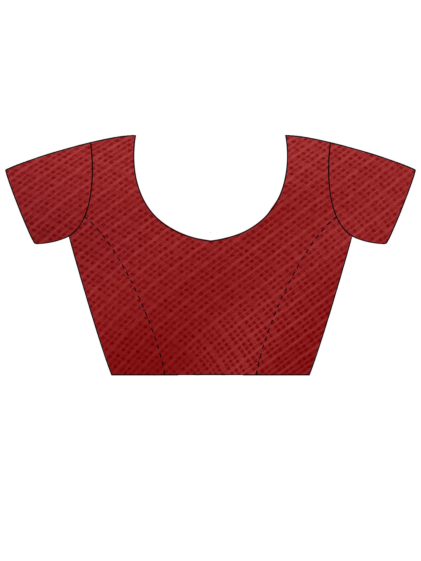 Women's Kota Doria Cotton Maroon Embroidered Designer Saree With Blouse Piece