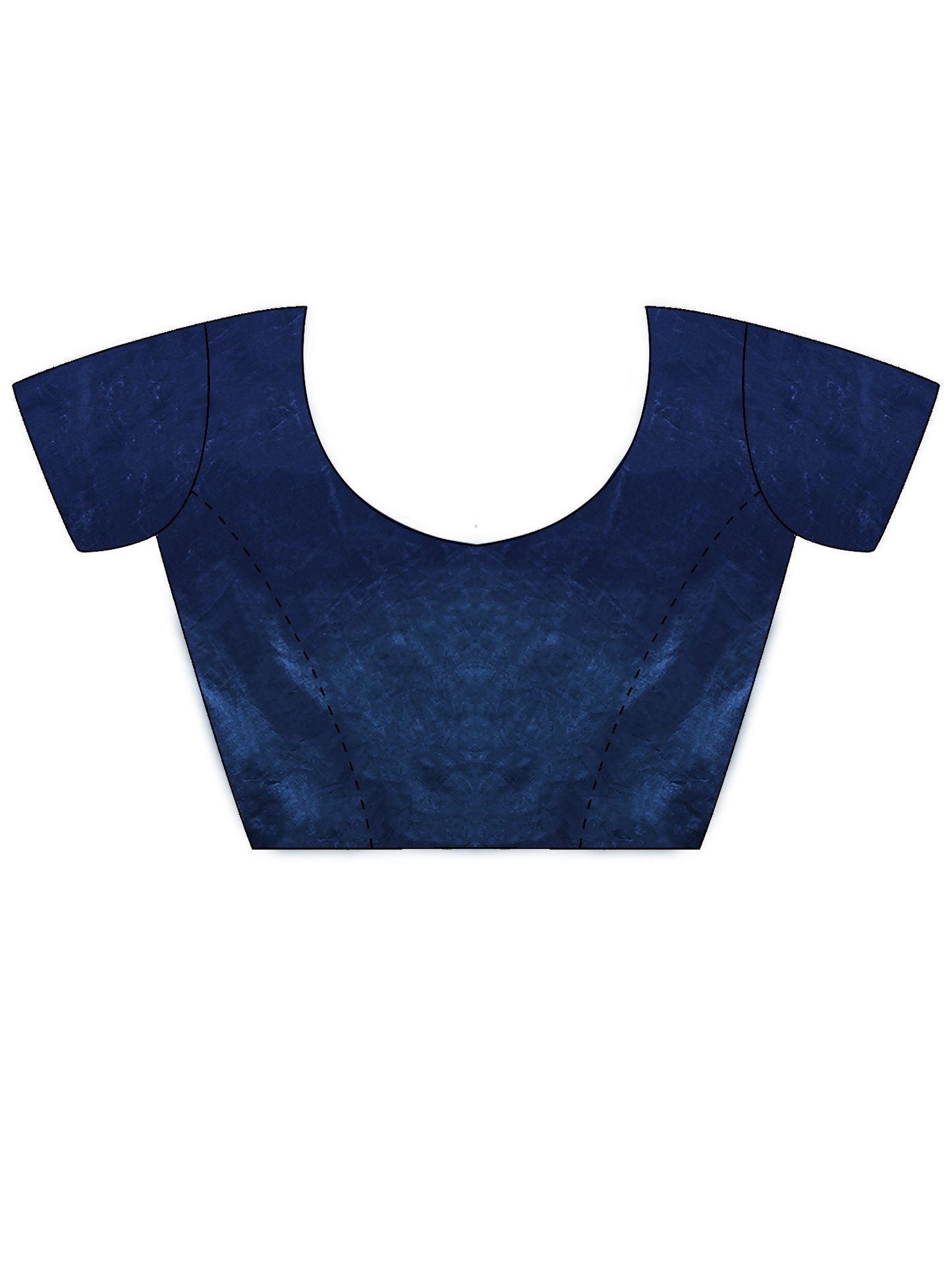 Women's Satin Blue Zari Embroidered Designer Saree With Blouse Piece