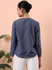 top with professional relaxed fit v neck 2