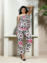 athena printed linen smocked top with trousers co ords 1