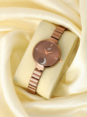 Gold Dial Watch for Women | Classic Bracelet Watch for Office & Formal