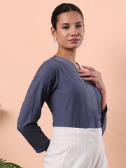 top with professional relaxed fit v neck 2
