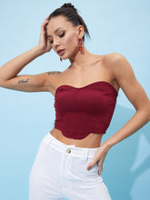 athena strapless tube crop top 1