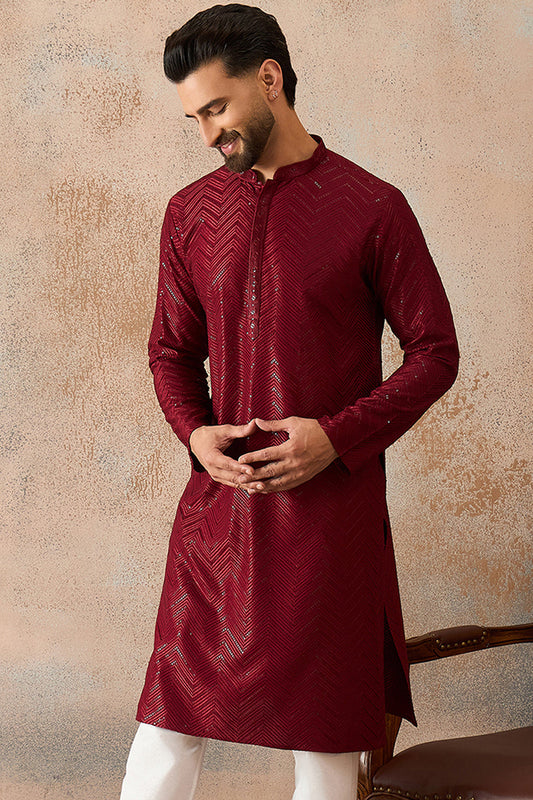 ethnic-bay-maroon-rayon-embroidered-straight-kurta-with-trousers-mkset2188