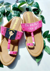 Hand Painted Kohlapuri - Very Pink