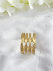 Golden Brass Amari Cuff Bracelet