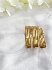 Golden Brass Padma Cuff Bracelet