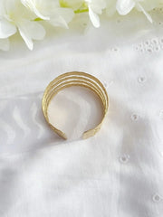 Golden Brass Zuri Cuff Bracelet