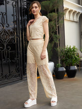 athena women cream colored self design lace co ords