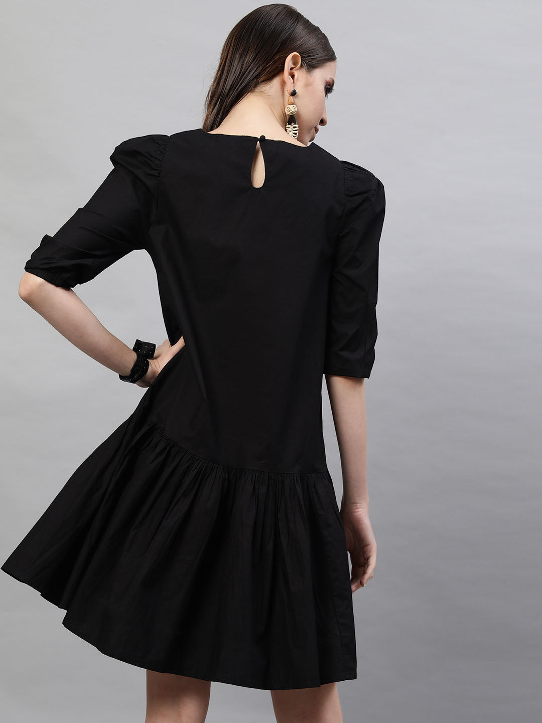 Solid Poplin Dress