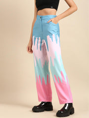 athena bubblegum multicolour blocking trouser
