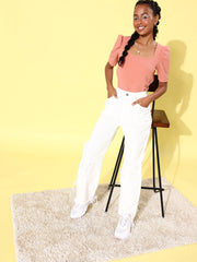 بلوزة نسائية بدون أكمام قصيرة - وردي