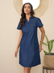 Stylestone - Women'S Denim Dress With Pockets