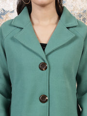 athena knee length notched lapel wool overcoat 1