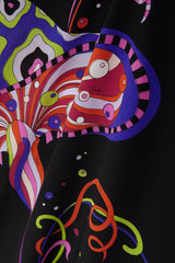 Modestt - Black Neon Splash Kaftan Dress