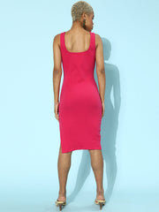 athena fuchsia bodycon dress