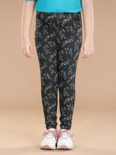 Girls Cotton Floral Printed Jegging