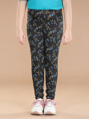 Girls Cotton Floral Printed Jegging