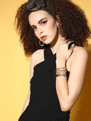 Sassafras - Black Solid Joyful Jumpsuit