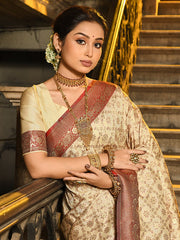 Banarasi Silk Saree with Zari - Regal Elegance for Timeless Celebrations