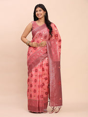 Elegant Linen Cotton Patola Saree - A Refreshing Harmony of Culture and Comfort