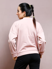 athena women embroidered round neck pullover sweatshirt 1