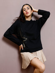 athena women embellished sweatshirt