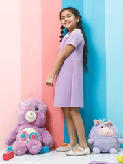 athena green solid lace dress