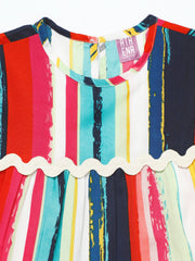 athena multicolor lace dress