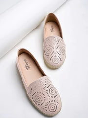 Shoetopia - Everyday Casual Mauve Loafers For Women & Girls