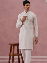 Viscose Rayon Traditional Embroidered Kurta Pyjama