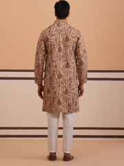 Men S Ethnic Embroidered Kurta Pyjama