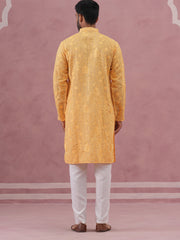 men s ethnic embroidered kurta pyjama