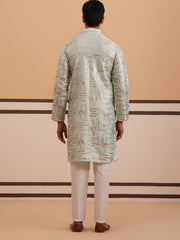 Premium Silk Blend Embroidered Kurta Pyjama