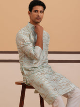 Premium Silk Blend Embroidered Kurta Pyjama