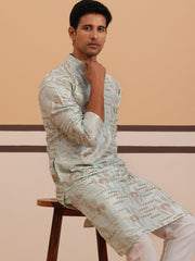 Premium Silk Blend Embroidered Kurta Pyjama