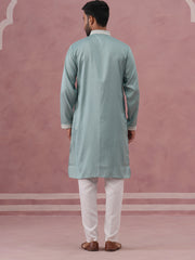 Mens Festive Cotton Blend Kurta Pyjama